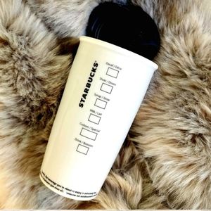 STARBUCKS 2011 Ceramic Menu Tumbler (NWOT)